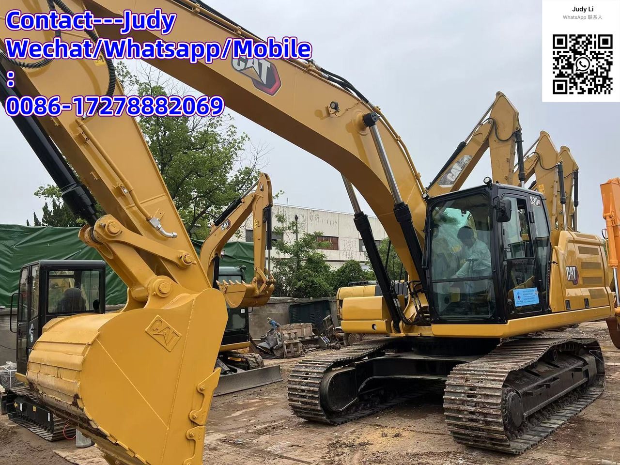 2023 Caterpillar 330GC crawler excavator, front three-quarter view 2023 Caterpillar 330GC crawler excavator, front three-quarter view