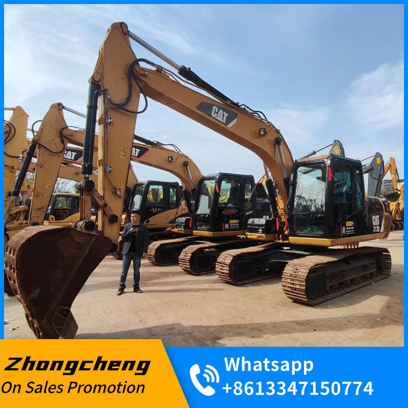 2011 Caterpillar 313D crawler excavator, side profile view