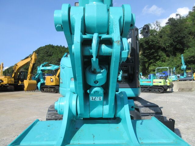 2023 Kobelco SK80UR-6E mini excavator boom and bucket linkage view