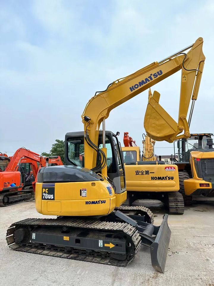 2022 Komatsu PC78US crawler excavator, rear three-quarter view 2022 Komatsu PC78US crawler excavator, rear three-quarter view