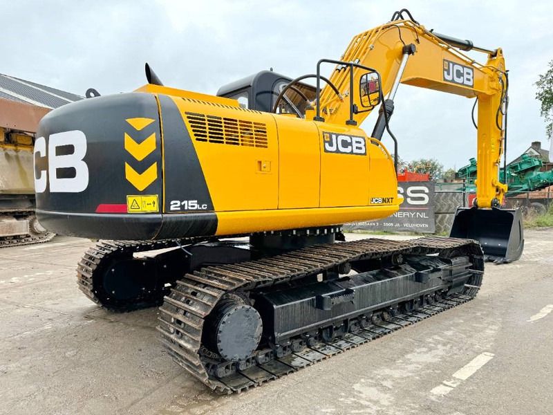 2025 JCB 215LC crawler excavator, rear three-quarter view 2025 JCB 215LC crawler excavator, rear three-quarter view