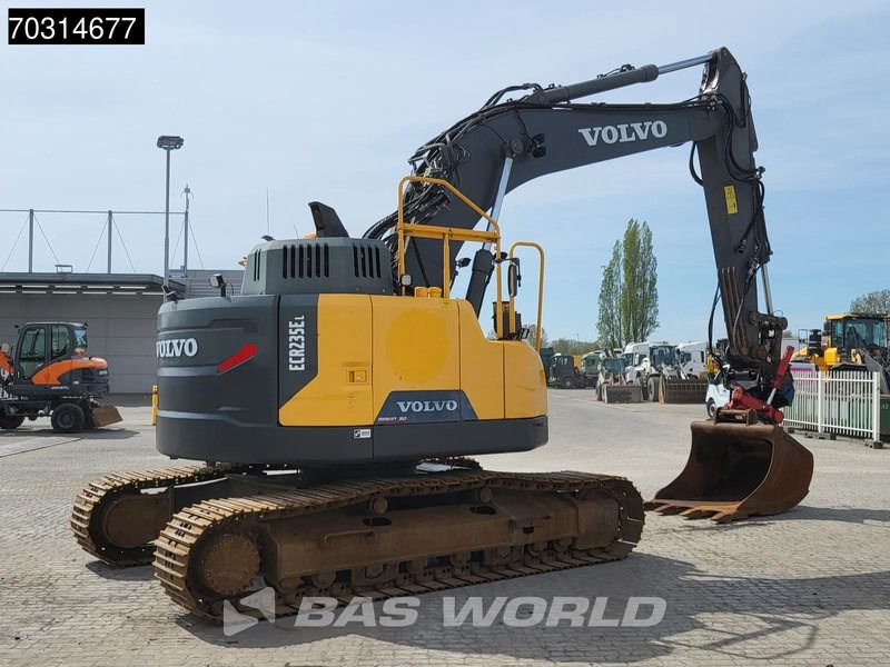 2015 Volvo ECR235EL crawler excavator, rear three-quarter view