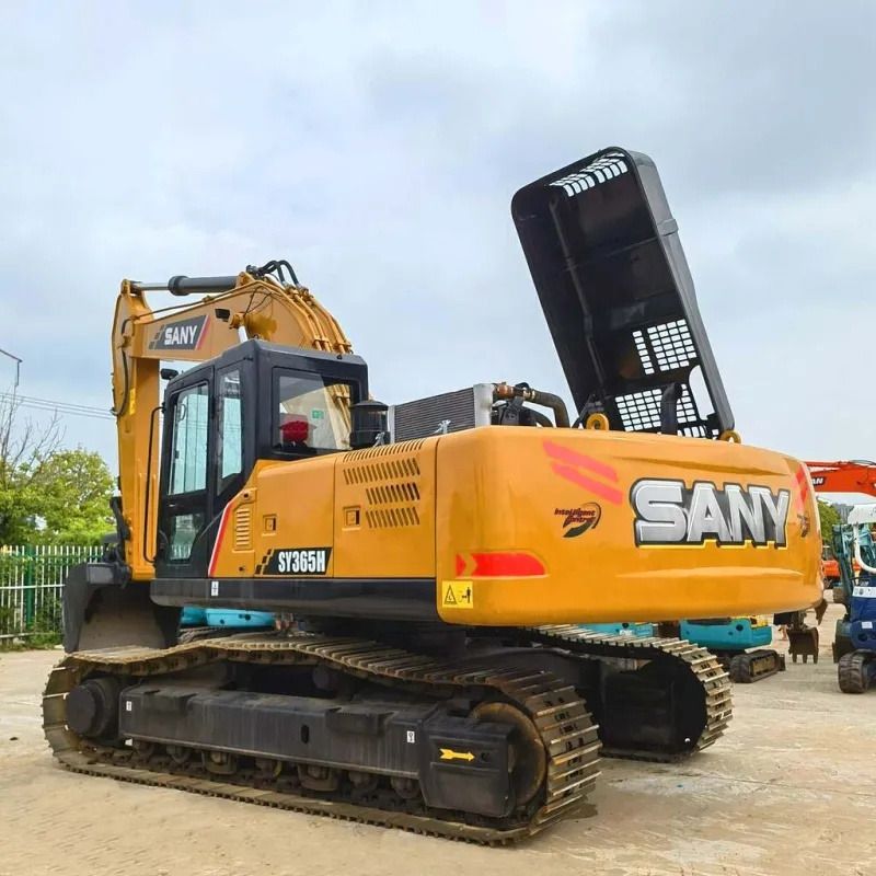 2022 Sany SY365H crawler excavator, rear three-quarter view