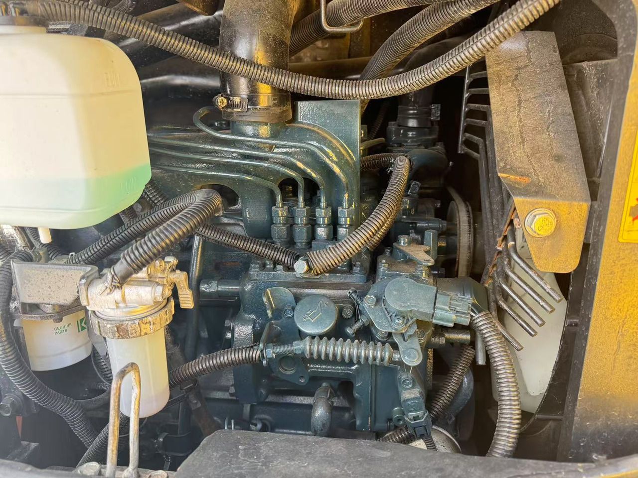 2022 Kubota U55-4 mini excavator engine compartment view