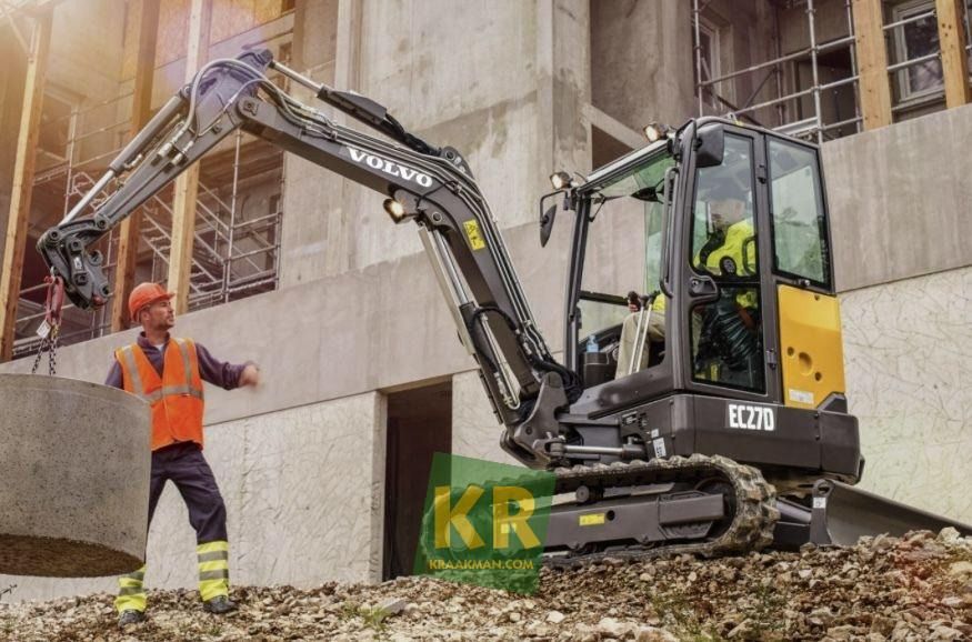 2026 Volvo EC27D crawler excavator, side view