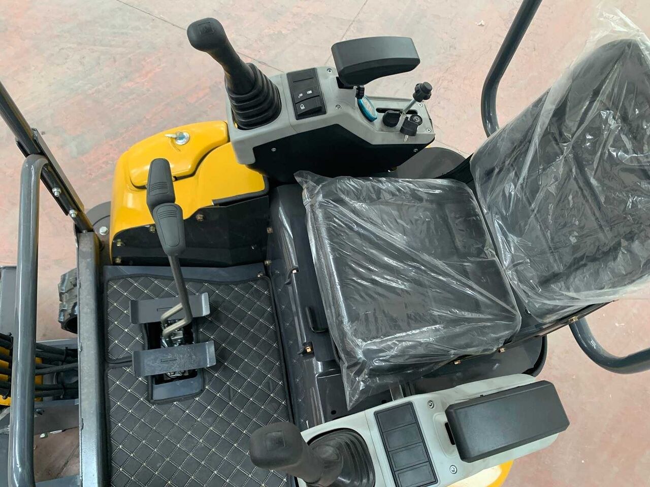 2026 EMS TP18 mini excavator operator station view 2026 EMS TP18 mini excavator operator station view