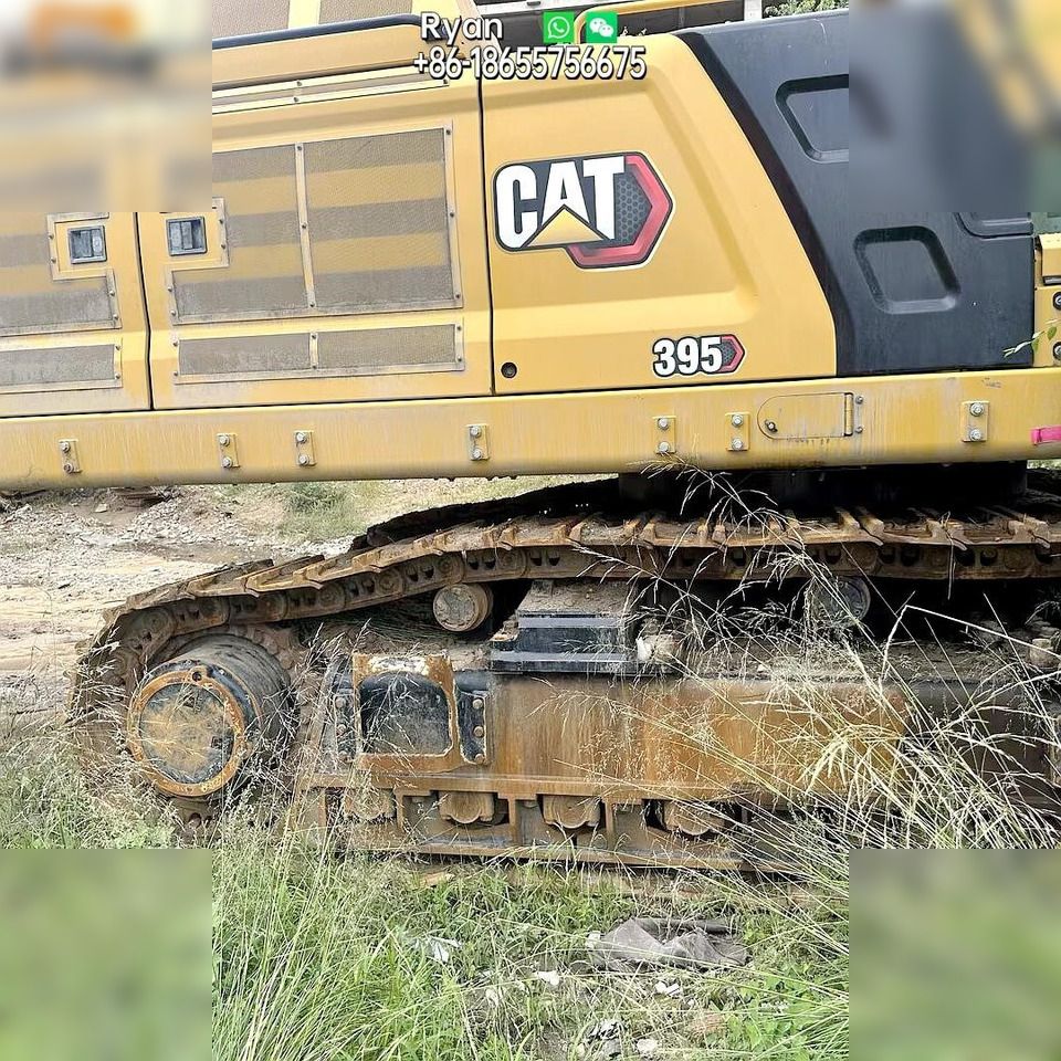 2021 Caterpillar 395 crawler excavator side profile