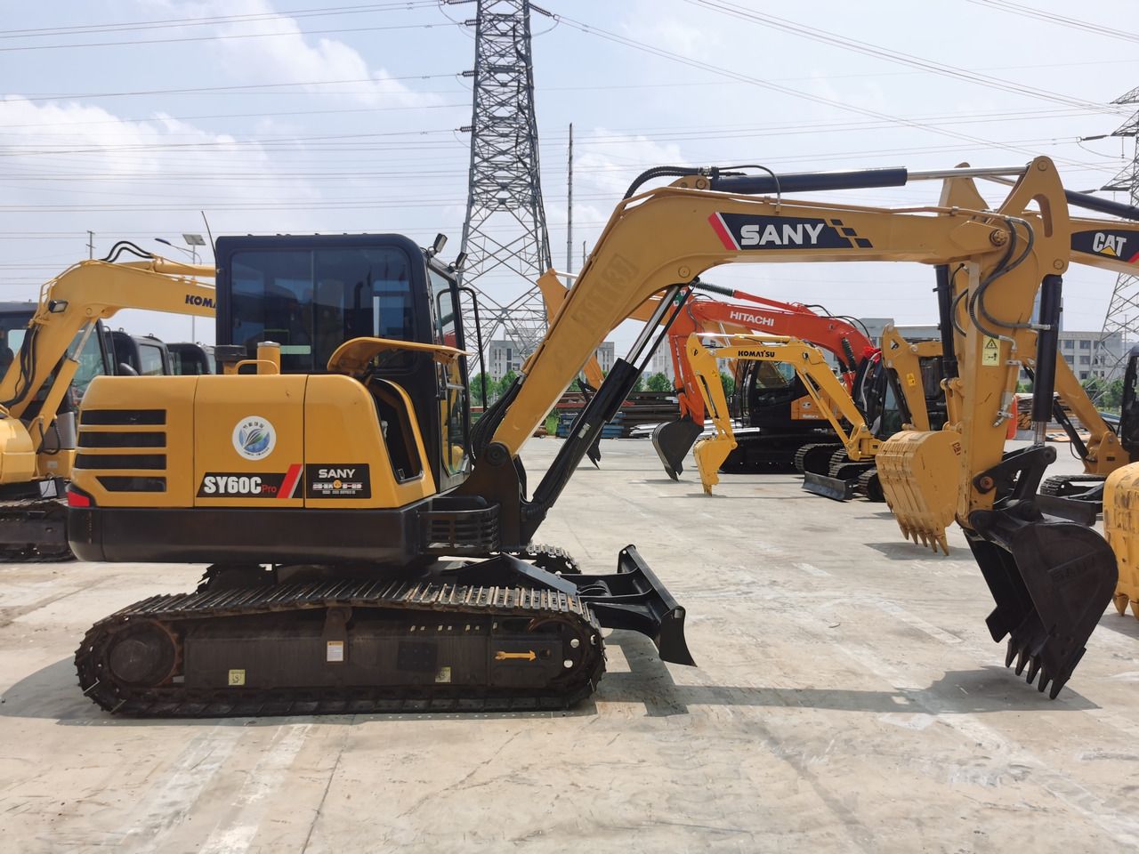 2023 Sany SY60C Pro mini excavator, side profile view 2023 Sany SY60C Pro mini excavator, side profile view