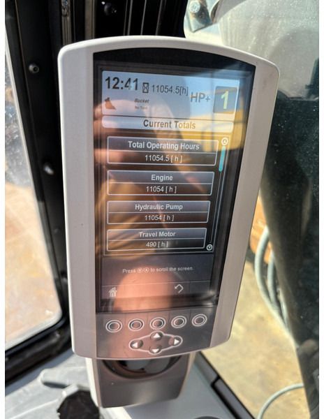 2018 Caterpillar 390FL crawler excavator interior monitor display