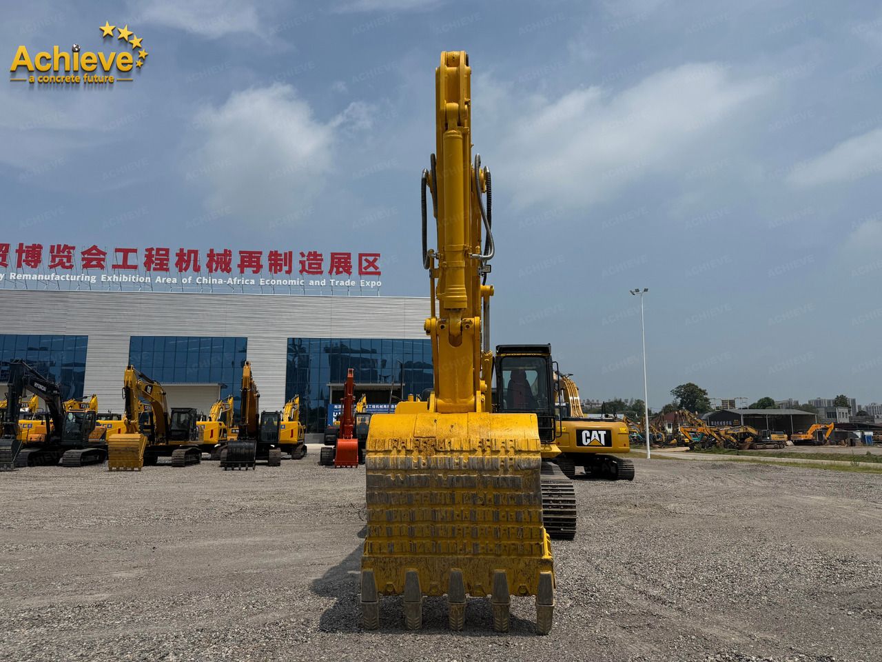 Komatsu PC300-8M0 crawler excavator, rear view Komatsu PC300-8M0 crawler excavator, rear view
