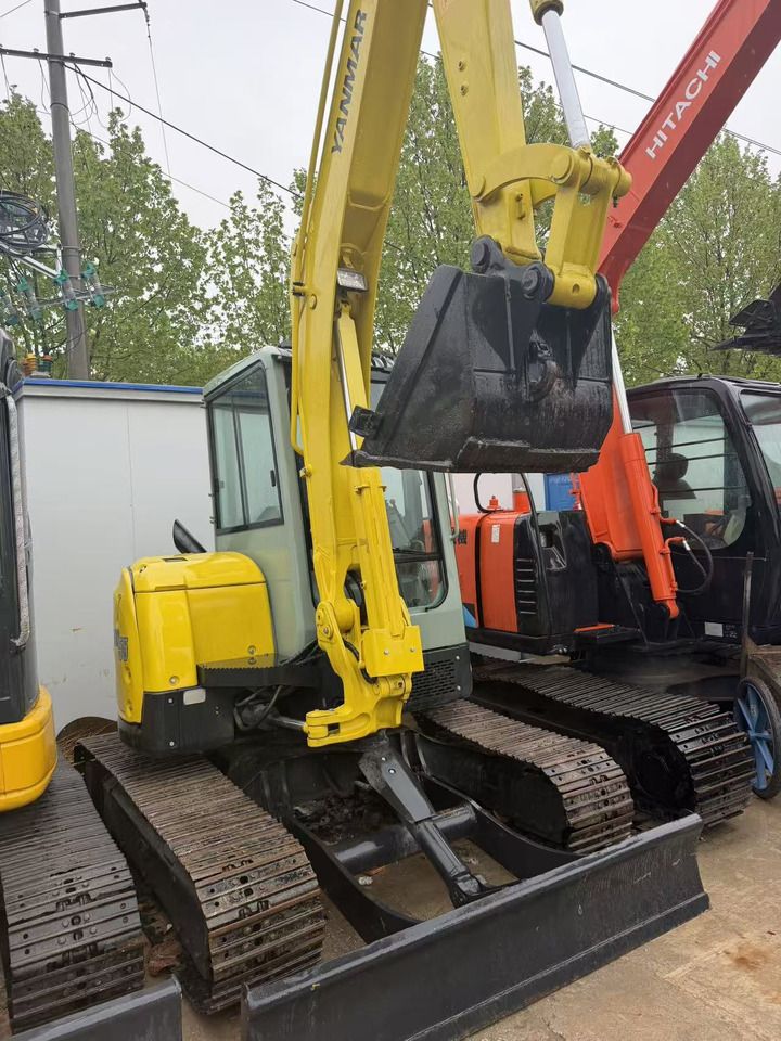2024 Yanmar ViO55 mini excavator, front three-quarter view 2024 Yanmar ViO55 mini excavator, front three-quarter view