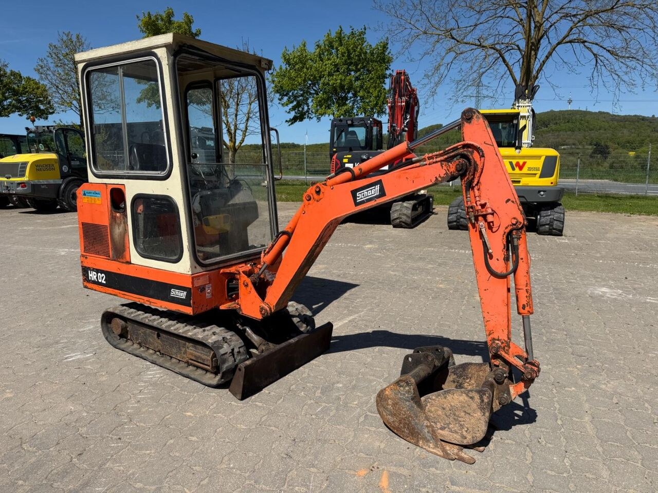 1990 Schaeff HR02 mini excavator, side view 1990 Schaeff HR02 mini excavator, side view