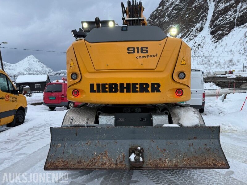 2021 Liebherr 916 Compact wheel excavator rear view 2021 Liebherr 916 Compact wheel excavator rear view