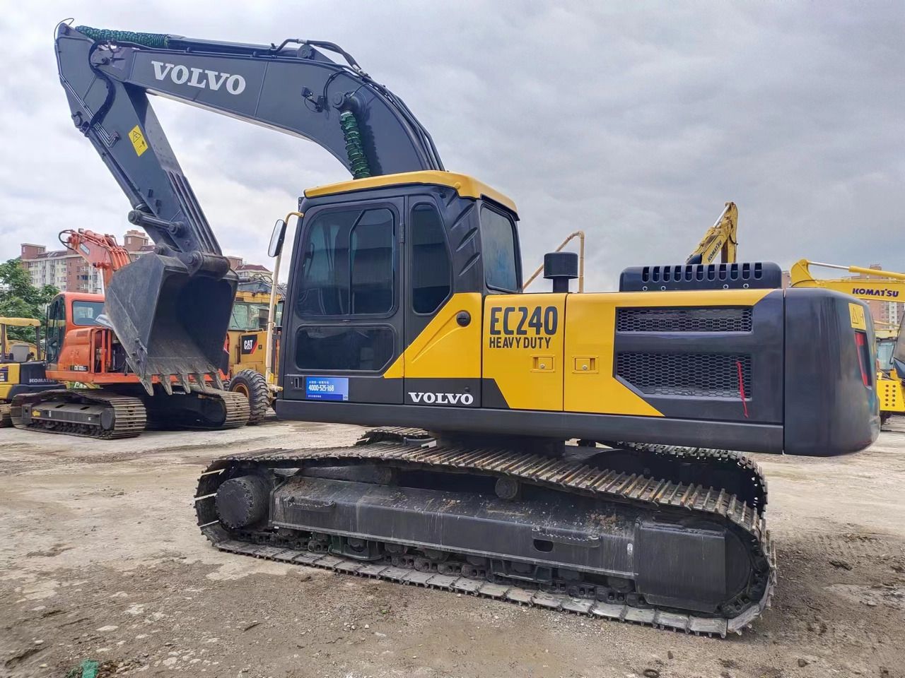 2022 Volvo EC240 crawler excavator, side view