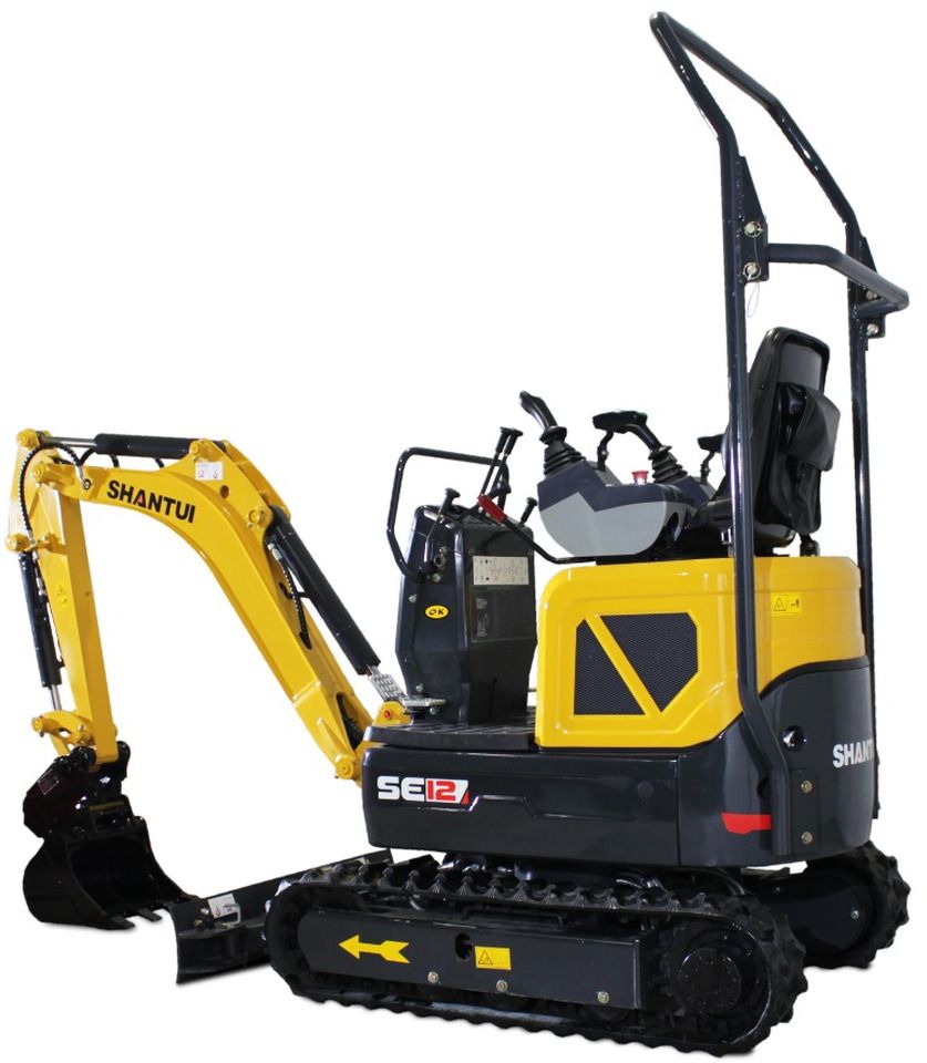 2026 Shantui SE12 mini excavator, side profile view