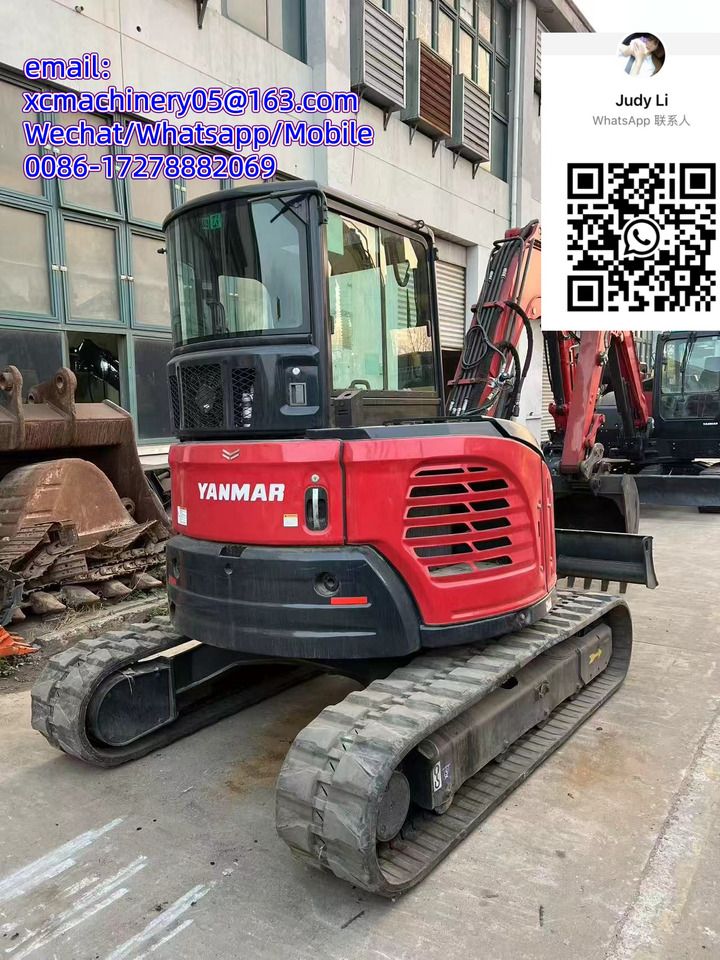2023 Yanmar VIO55 mini excavator rear three-quarter view 2023 Yanmar VIO55 mini excavator rear three-quarter view
