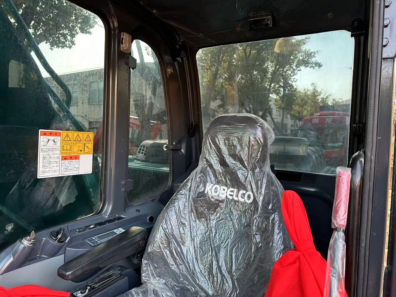 2022 Kobelco SK200D crawler excavator interior cab view