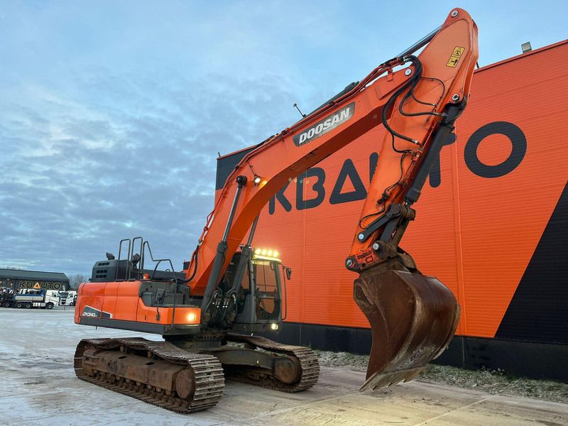 2017 Doosan DX340LC crawler excavator, side view