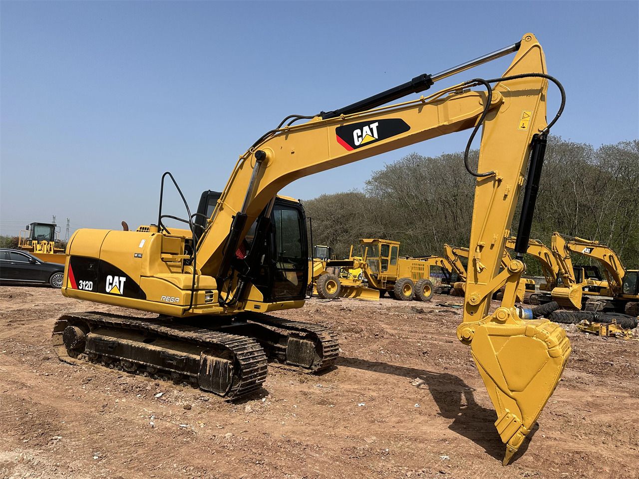 2020 Caterpillar 312D crawler excavator, side profile view 2020 Caterpillar 312D crawler excavator, side profile view