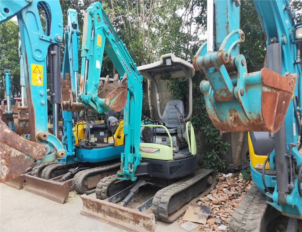 2023 Yanmar VIO 20 mini excavator, front three-quarter view