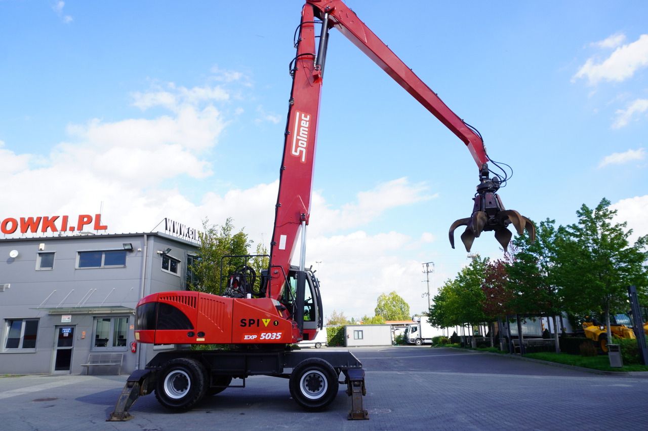 2017 Solmec EXP 5035 wheel excavator side view
