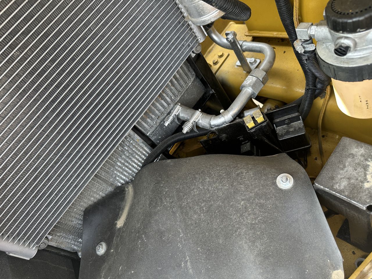 2023 Caterpillar 307E2 mini excavator engine compartment detail 2023 Caterpillar 307E2 mini excavator engine compartment detail