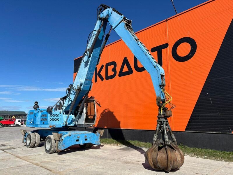 2007 Terex Fuchs MHL350 wheel excavator, side view