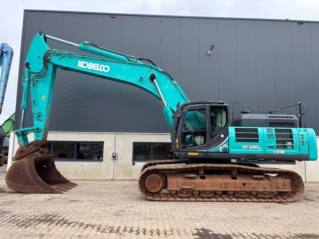2018 Kobelco SK500LC-10 crawler excavator, side view