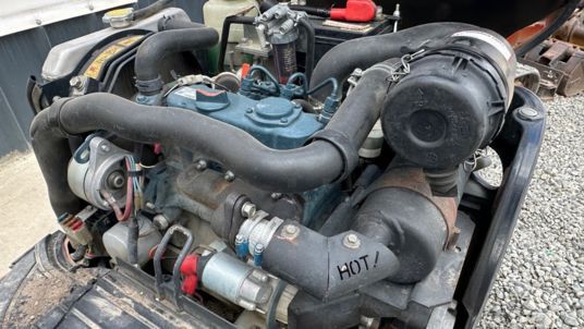 2018 Kubota K008-3 mini excavator engine bay view 2018 Kubota K008-3 mini excavator engine bay view