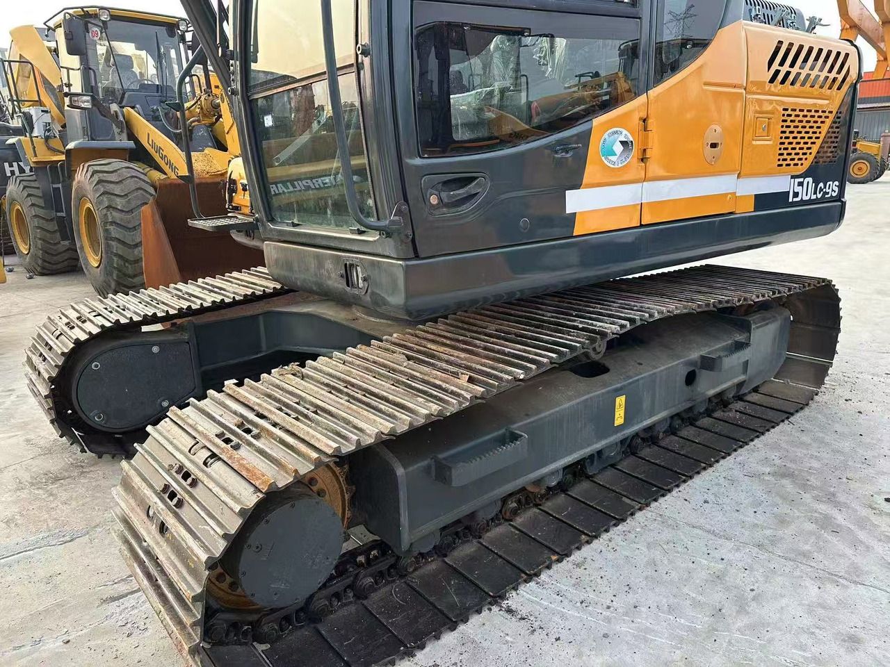 2022 Hyundai R150LC-9S excavator side view