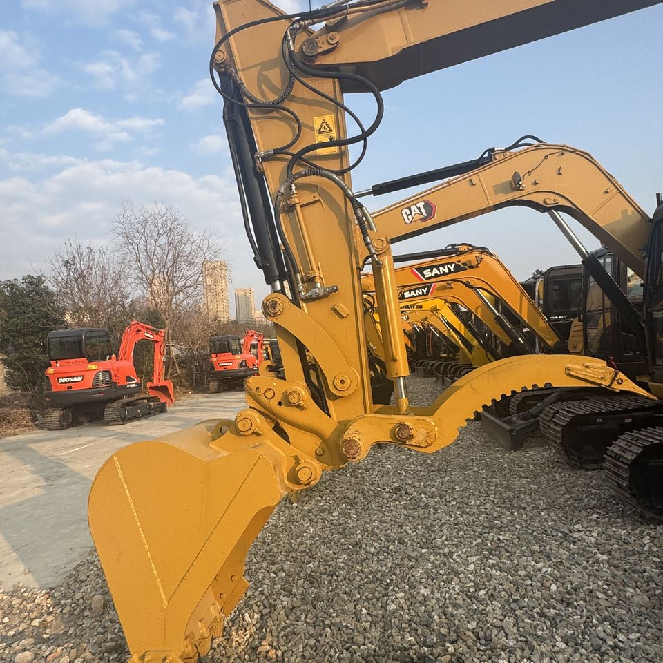 2023 Caterpillar 308E2 crawler excavator boom and bucket detail 2023 Caterpillar 308E2 crawler excavator boom and bucket detail