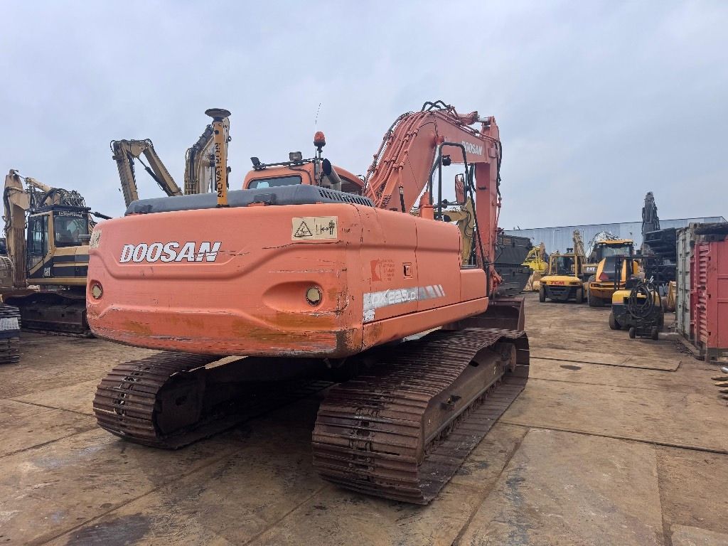 2008 Doosan DX225LC crawler excavator, rear view