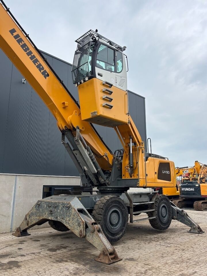 2015 Liebherr LH 50 material handler, low angle side view
