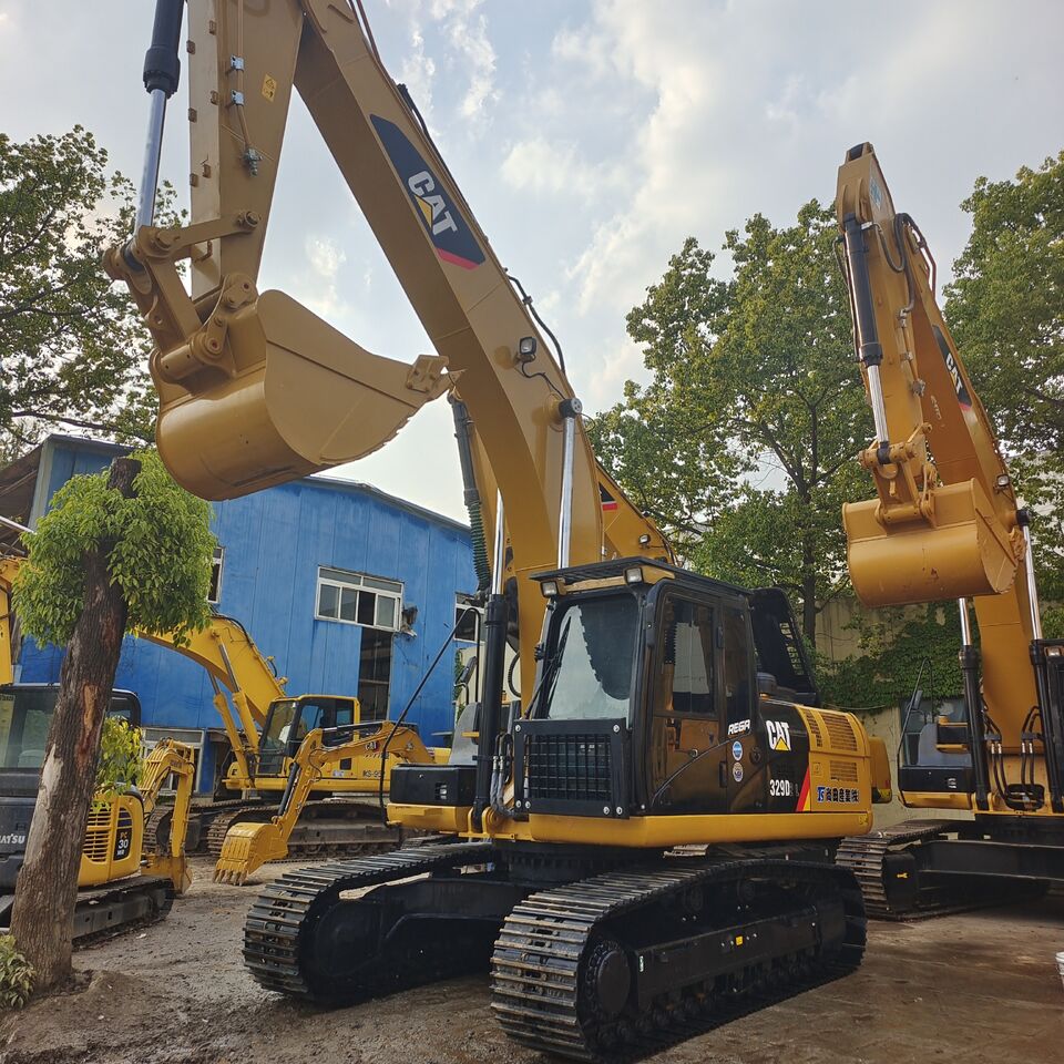 2025 Caterpillar 329D crawler excavator, front three-quarter view 2025 Caterpillar 329D crawler excavator, front three-quarter view