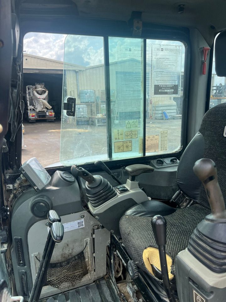 2017 Caterpillar 305E2 mini excavator interior cab view 2017 Caterpillar 305E2 mini excavator interior cab view