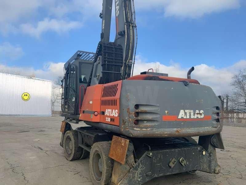 2012 Atlas 230MH material handler, rear three-quarter view 2012 Atlas 230MH material handler, rear three-quarter view
