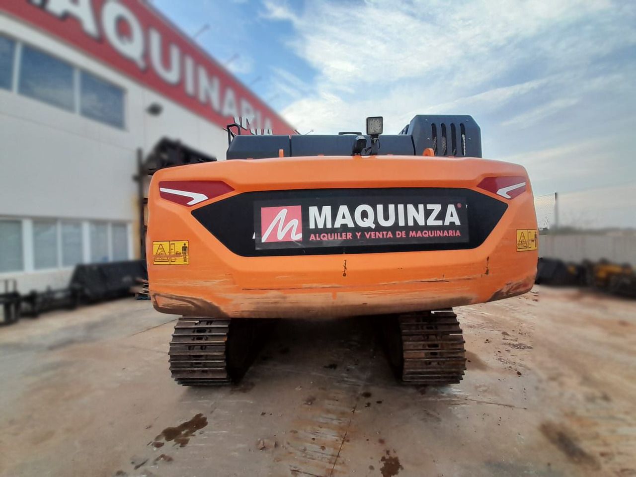 2021 Doosan DX350LC-7 crawler excavator, rear view