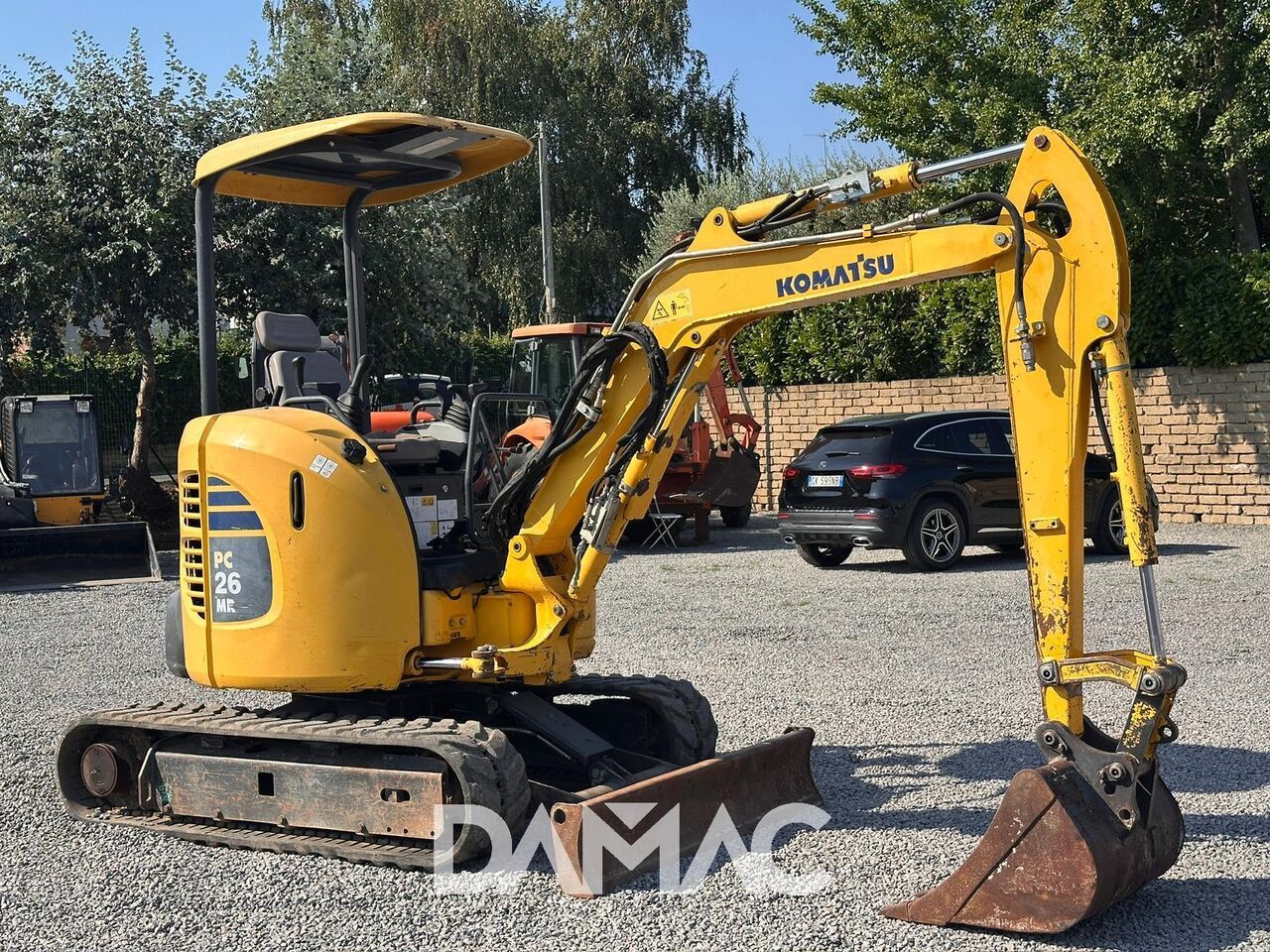 2014 Komatsu PC26MR-3 mini excavator, side view