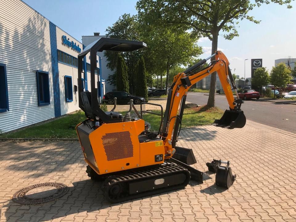 2026 Berger Kraus BK1500JS mini excavator, rear three-quarter view