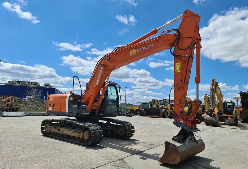 2012 Hitachi Zaxis 180LC crawler excavator, side view 2012 Hitachi Zaxis 180LC crawler excavator, side view
