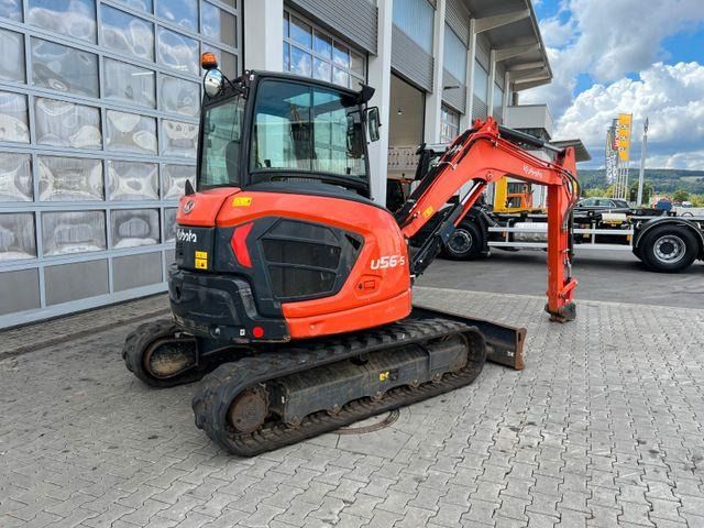 2022 Kubota U56-5 mini excavator, side view 2022 Kubota U56-5 mini excavator, side view