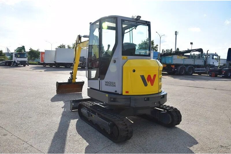2021 Wacker Neuson EZ36 mini excavator, rear three-quarter view 2021 Wacker Neuson EZ36 mini excavator, rear three-quarter view