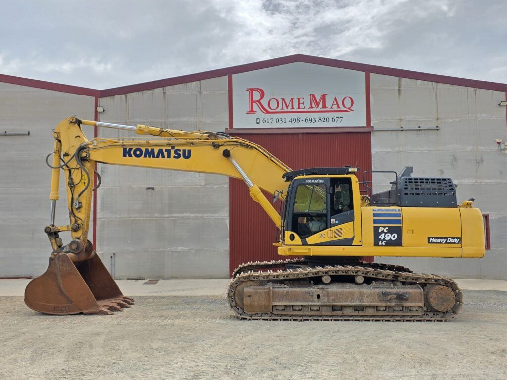 2018 Komatsu PC490LC crawler excavator side view