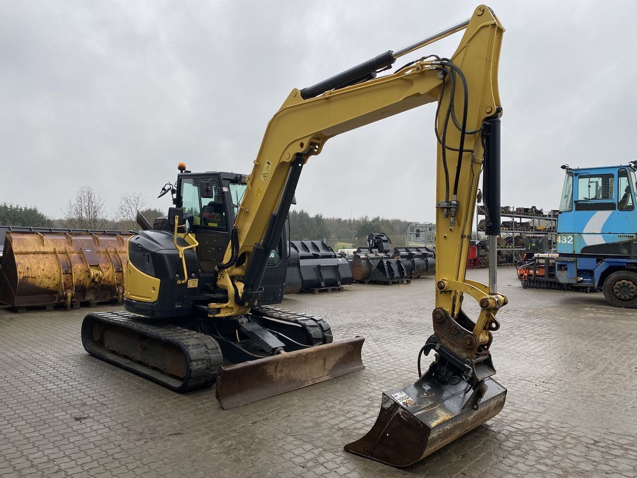 2017 Yanmar VIO80-1A mini excavator, side view 2017 Yanmar VIO80-1A mini excavator, side view