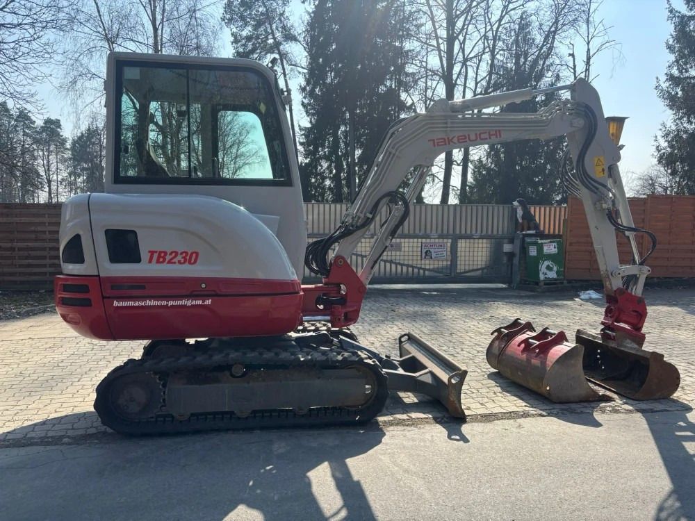 2019 Takeuchi TB230 mini excavator, side view