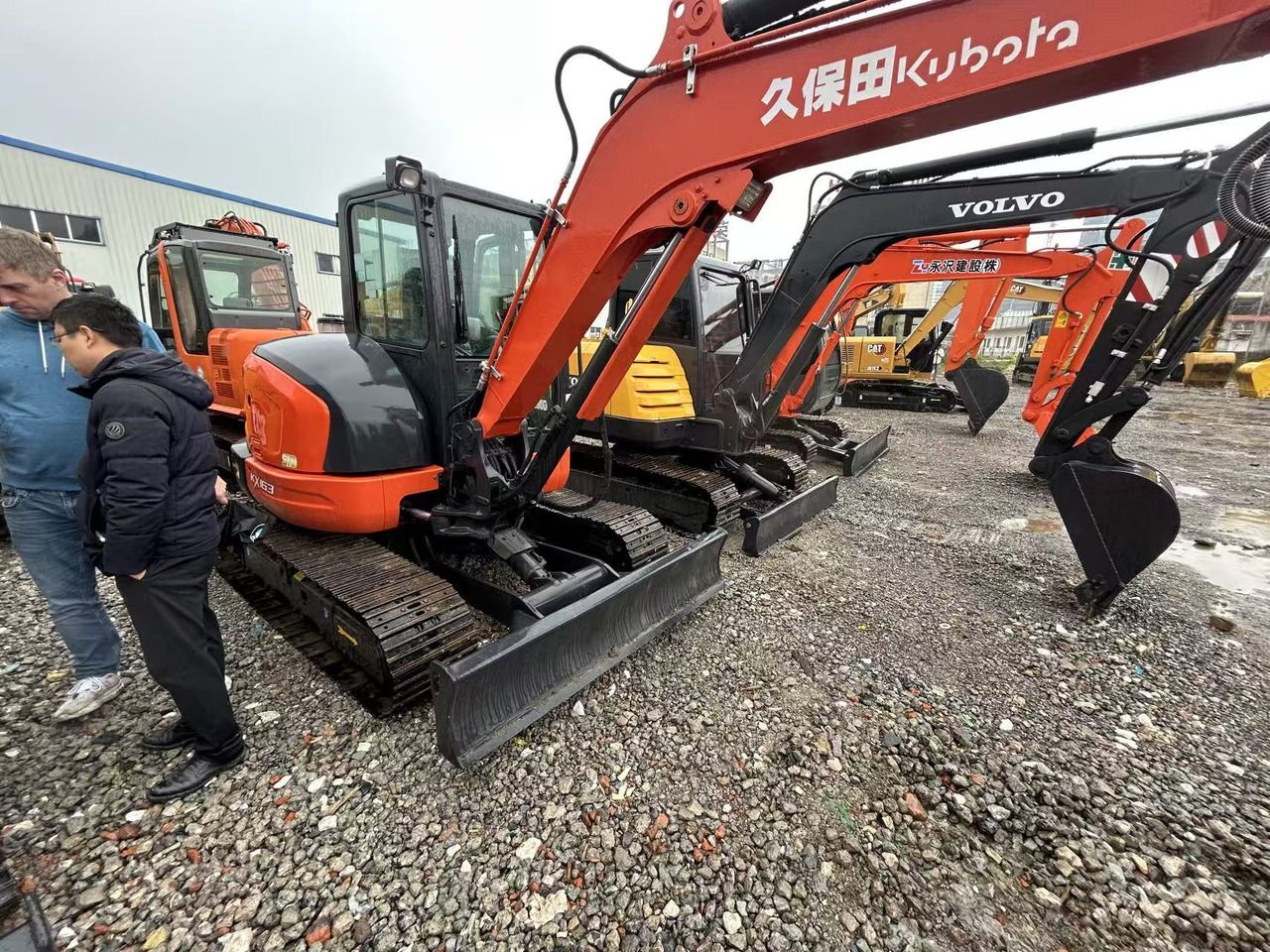 2023 Kubota KX163 mini excavator, front three-quarter view 2023 Kubota KX163 mini excavator, front three-quarter view