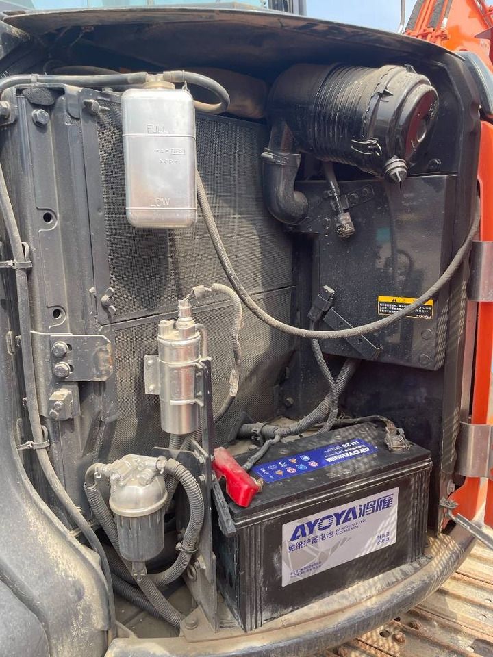 2025 Hitachi ZX55 mini excavator engine compartment view
