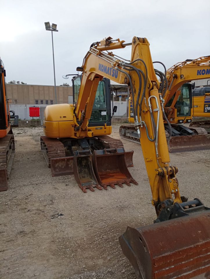 2023 Komatsu PC80MR-5 crawler excavator front view 2023 Komatsu PC80MR-5 crawler excavator front view