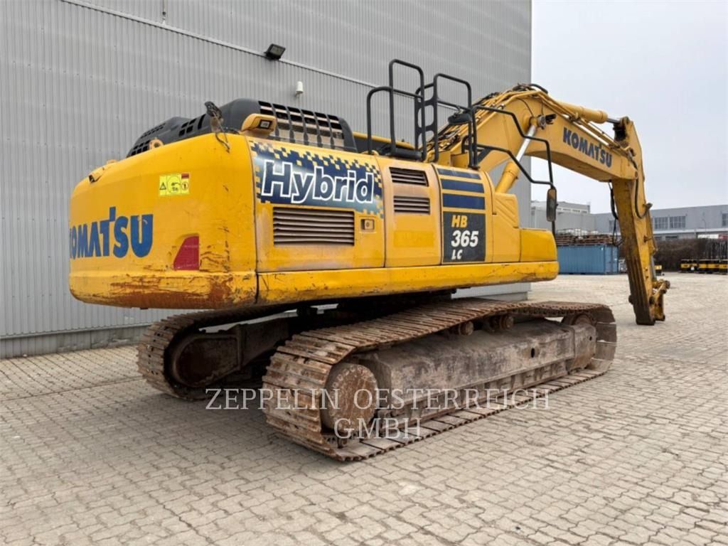 2016 Komatsu HB365LC-3 crawler excavator, rear three-quarter view 2016 Komatsu HB365LC-3 crawler excavator, rear three-quarter view
