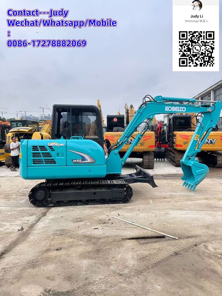 2021 Kobelco SK60 mini excavator side view